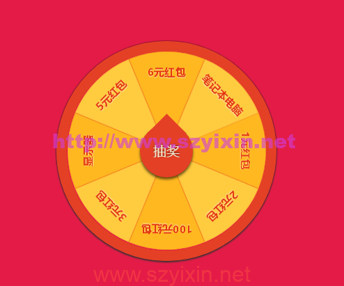 HTML幸运大转盘H5网页源码-帽帽电脑