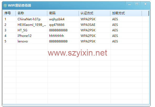 电脑WIFI密码查看器-单文件版-帽帽电脑