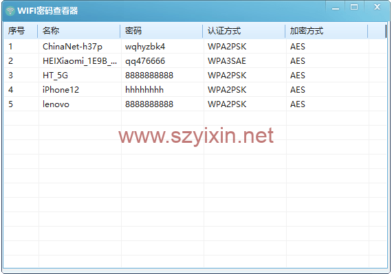 电脑WIFI密码查看器单文件版-帽帽电脑