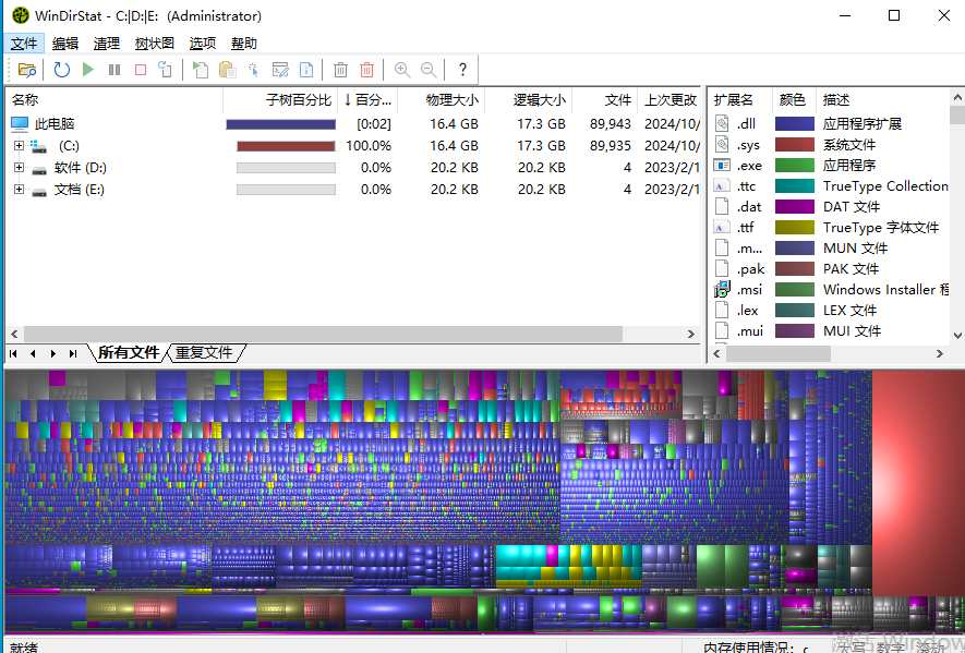 WinDirStat磁盘统计清理工具v2.0.3-帽帽电脑